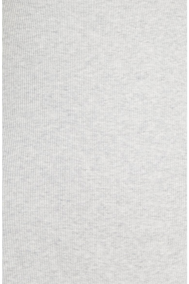 Stretch Cotton Rib Romper, Alternate, color, LIGHT HEATHER GREY