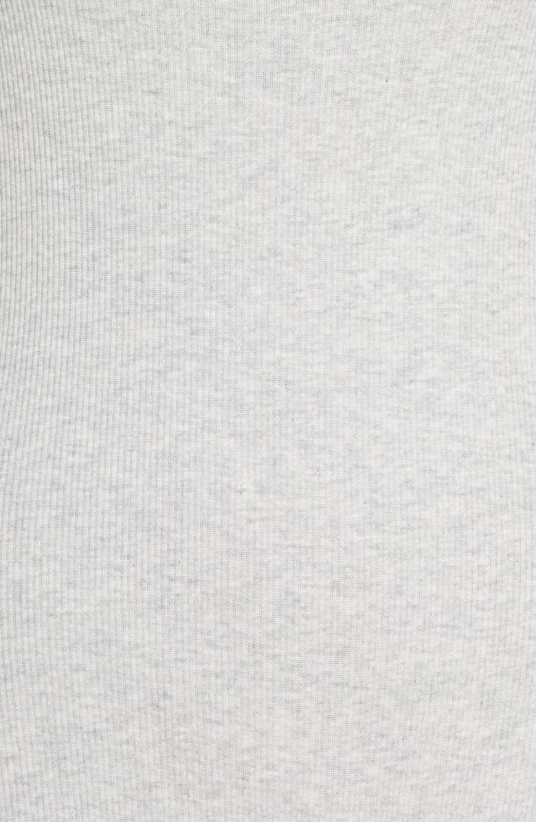 SKIMS Stretch Cotton Rib Romper, Alternate, color, Light Heather Grey