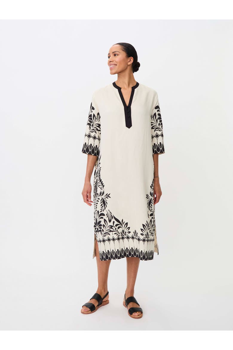 Manovalitha Fluid Drape Tunic Dress, Main, color, Black
