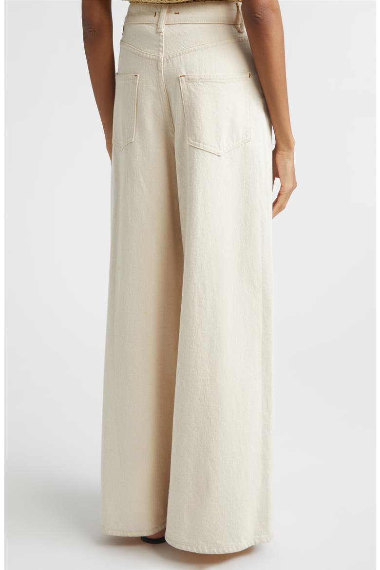 Slick High Waist Wide Leg Jeans, Alternate, color, BUFF WASH