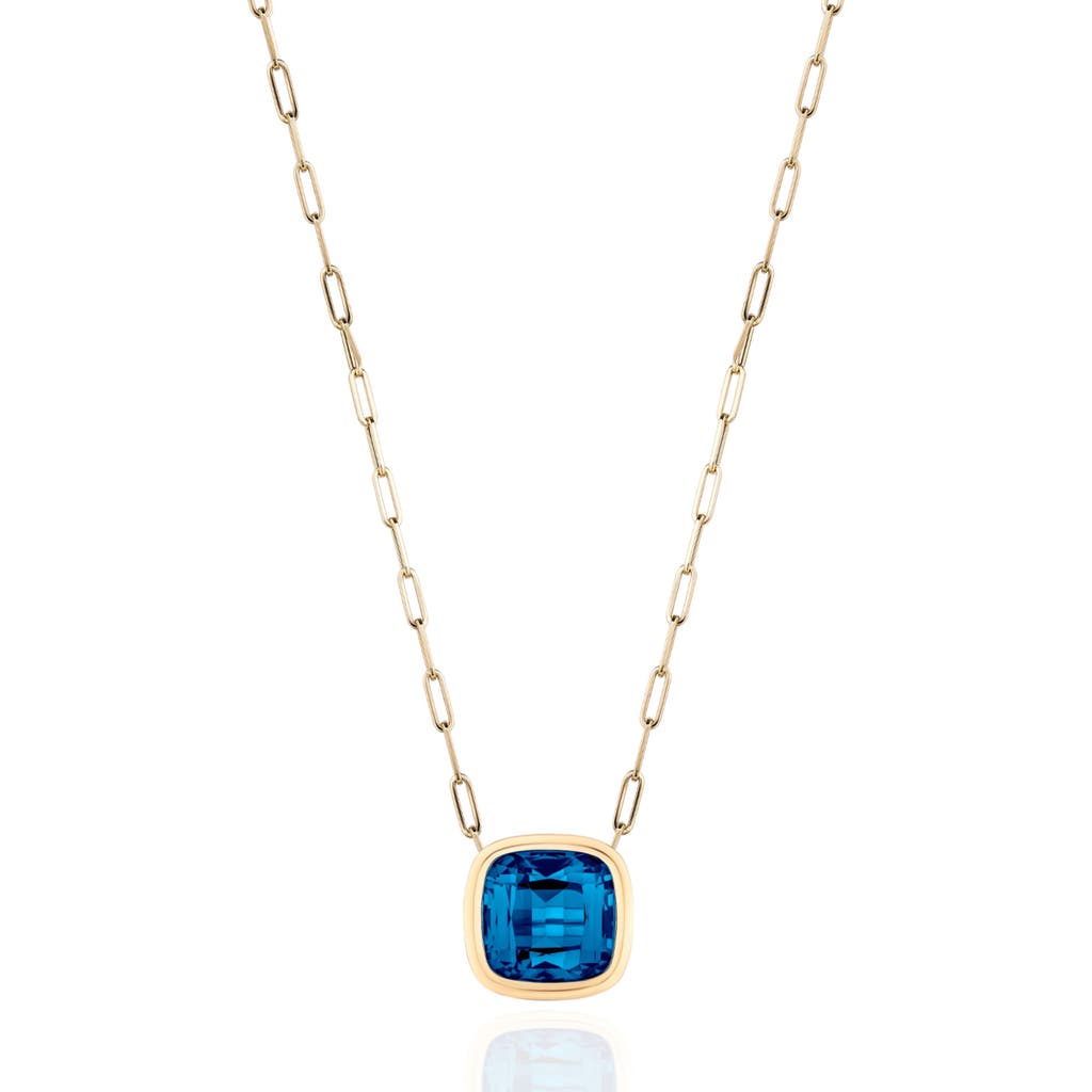 Goshwara Manhattan Cushion Pendant Necklace In Gold