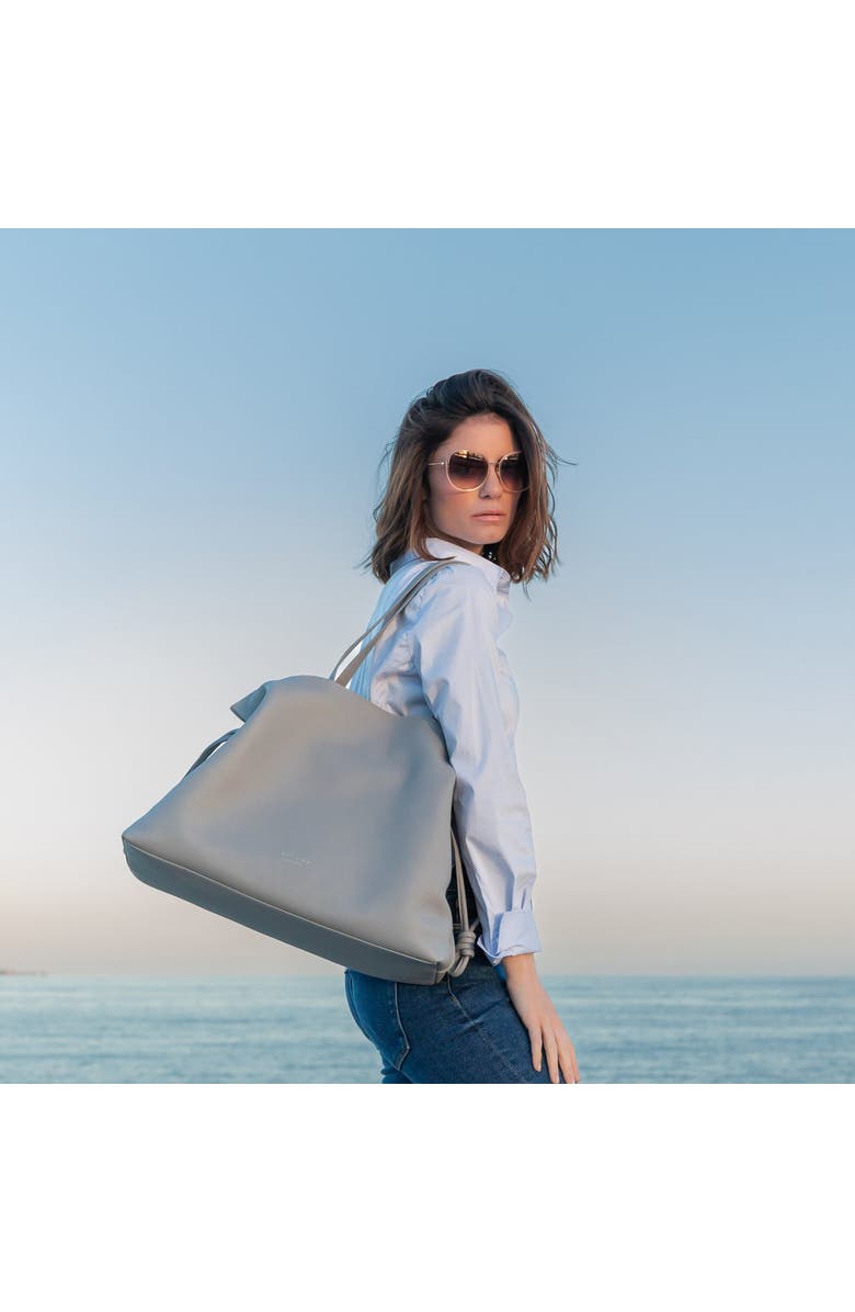 Esin Akan 2-in-1 Emma Leather Tote Bag, Alternate, color, Grey