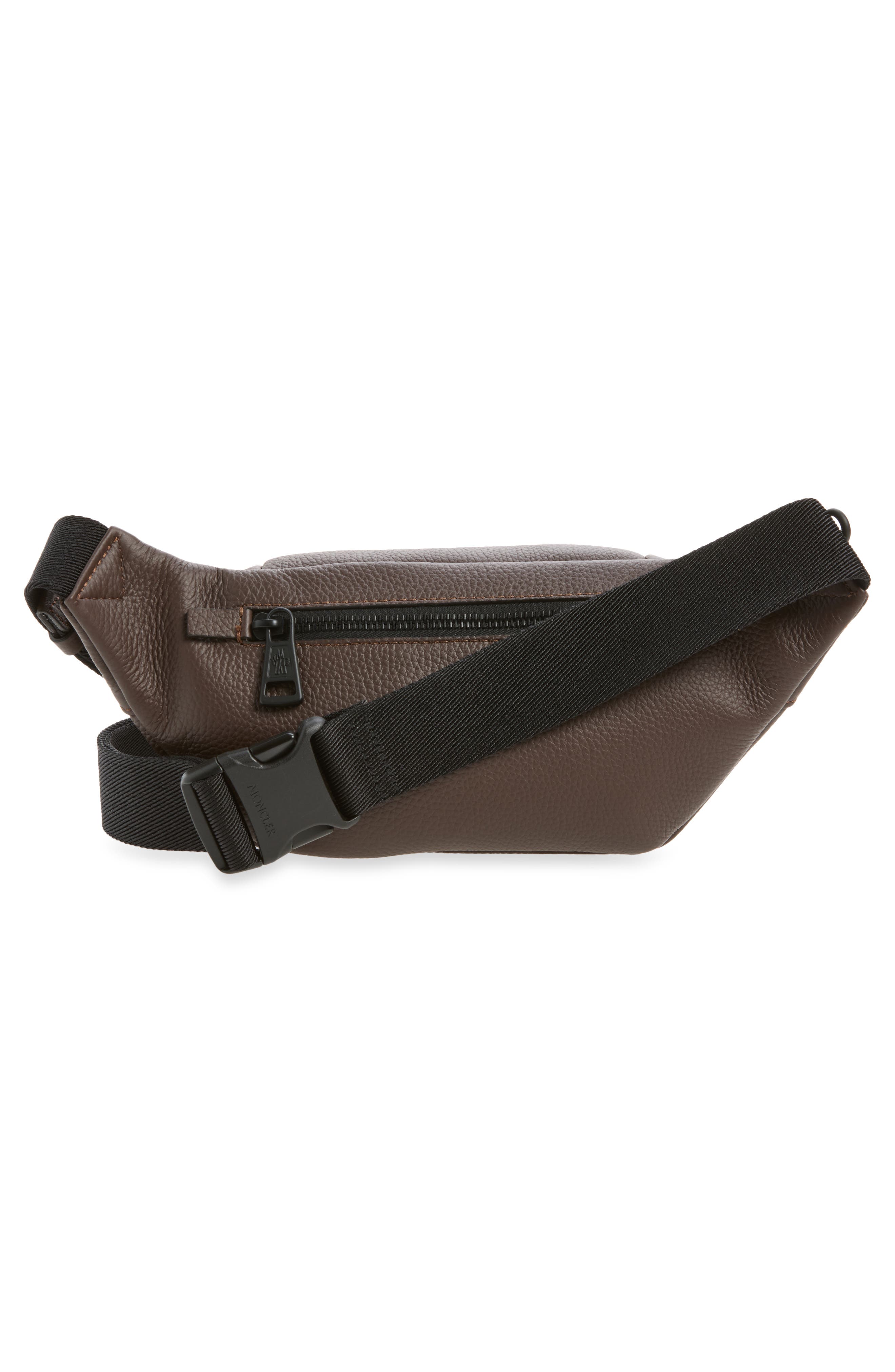 Small Durance Leather Belt Bag, Alternate, color, MARRON