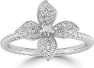 SPHERA MILANO CZ Pavé Flower Ring