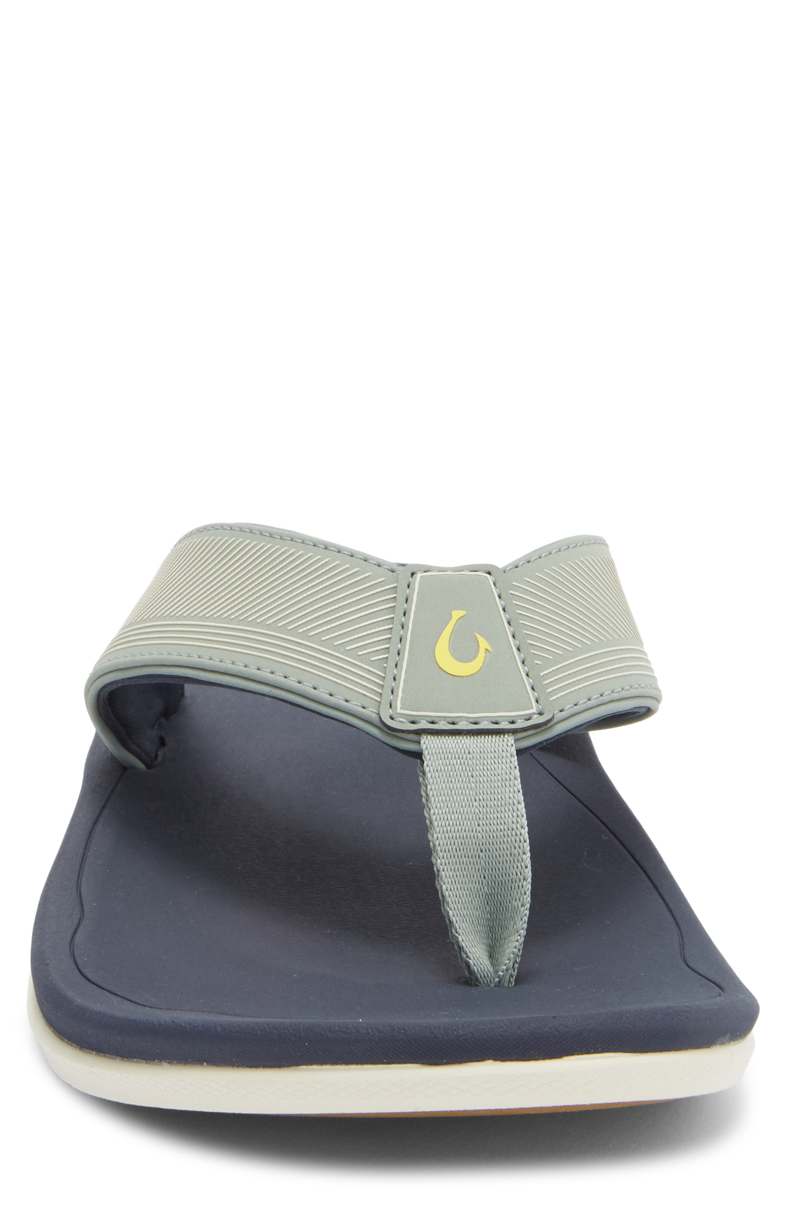 Ahi Kai Flip Flop, Alternate, color, SEAGREEN / TRENCH BLUE