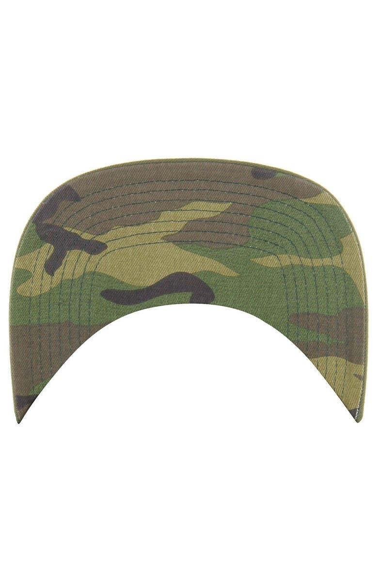 '47 Men's '47 Olive Portland Trail Blazers Ballpark Camo Captain Snapback Hat, Alternate, color, 