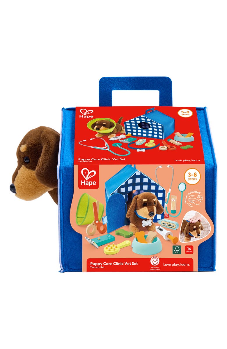 Hape Puppy Care Clinic Vet Play Set, Alternate, color, 
