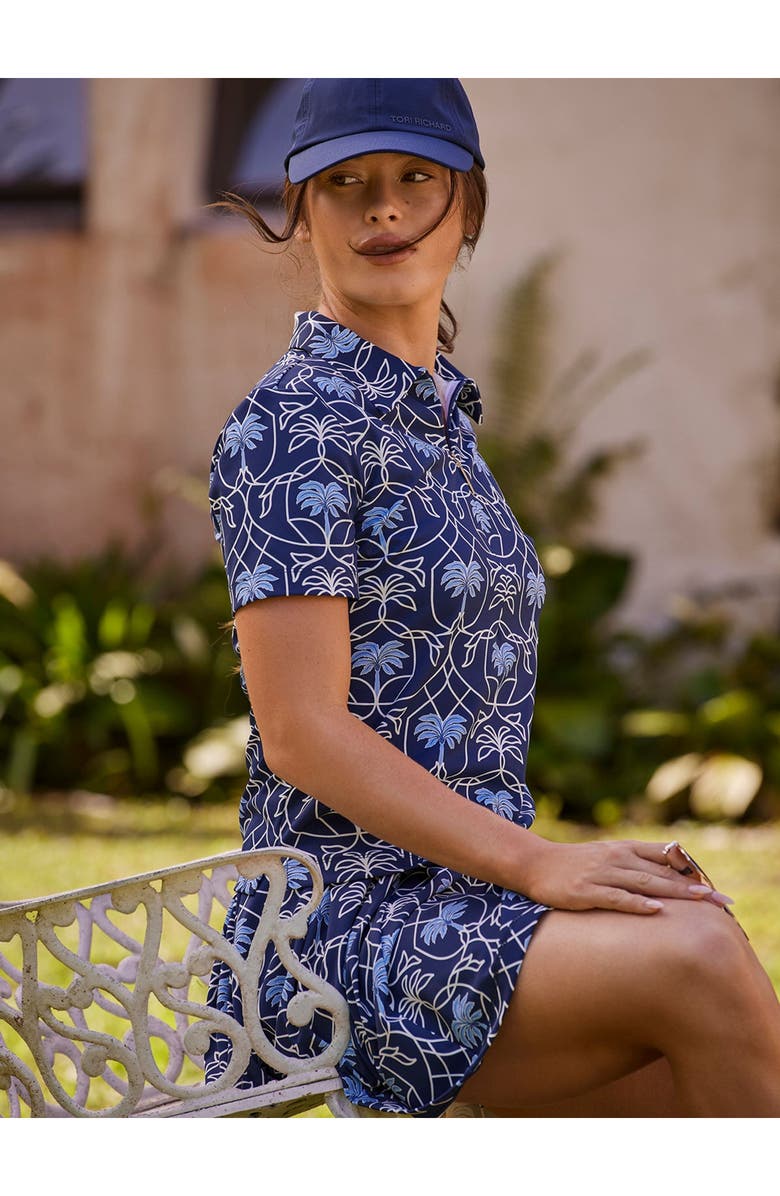 Tori Richard Palm Royale Mira Polo, Alternate, color, Navy