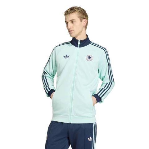 Men's adidas Turquoise Germany National Team Originals Full-Zip Track Jacket