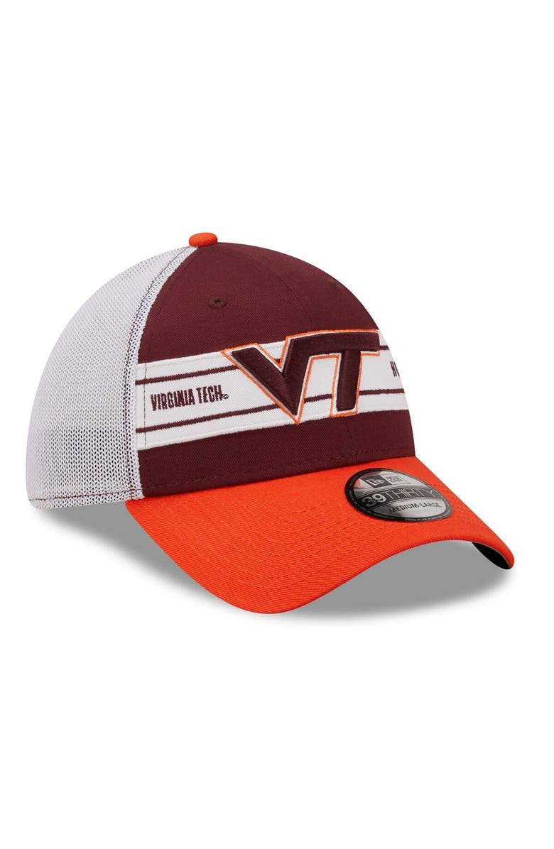 New Era Men's New Era Maroon/Orange Virginia Tech Hokies Banded 39THIRTY Flex Hat, Alternate, color, 
