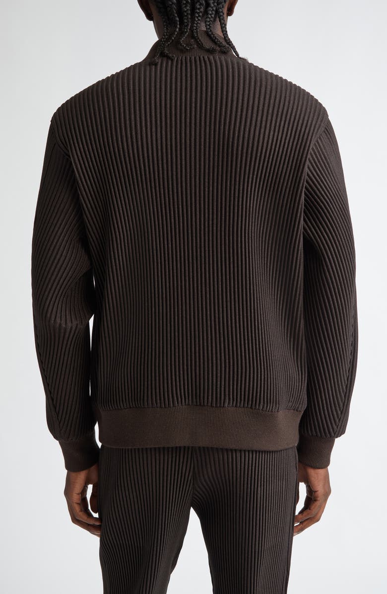 Homme Plissé Issey Miyake Kersey Pleated Bomber Jacket, Alternate, color, 