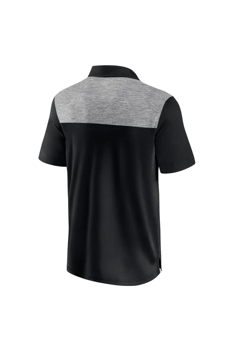 Men's Fanatics Black Minnesota Golden Gophers Iconic Brushed Blocked Polo, Alternate, color, Black