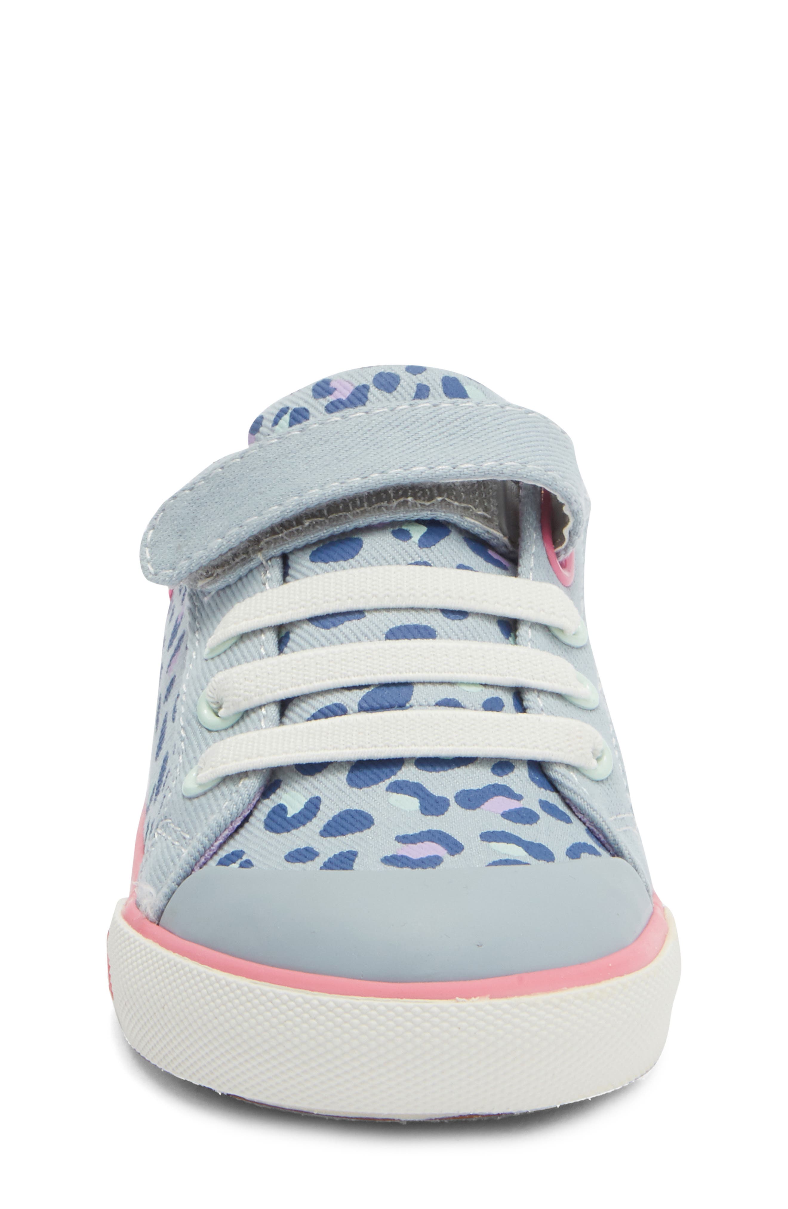 See Kai Run Kids' Kristin Sneaker, Alternate, color, Sky Blue/Leopard