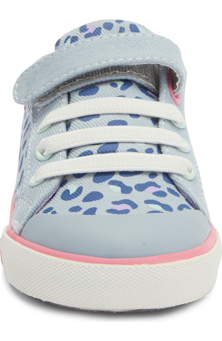 See Kai Run Kids' Kristin Sneaker, Alternate, color, Sky Blue/Leopard