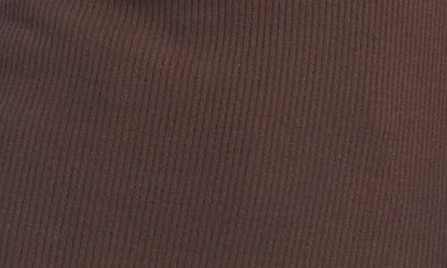 Karen Kane Turtleneck Rib Sleeveless Top In Brown