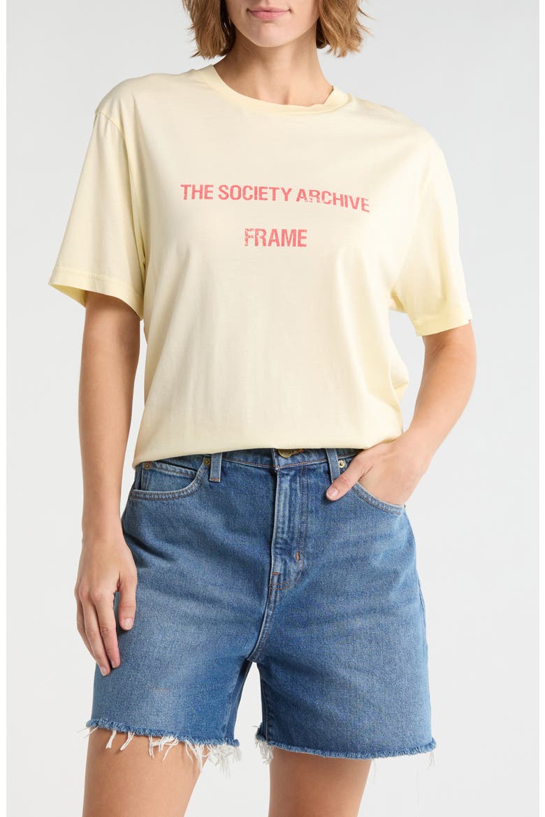 Soa Cotton Graphic Print T-Shirt, Main, color, SOFT YELLOW