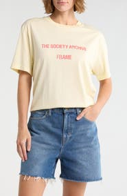 FRAME Soa Cotton Graphic Print T-Shirt