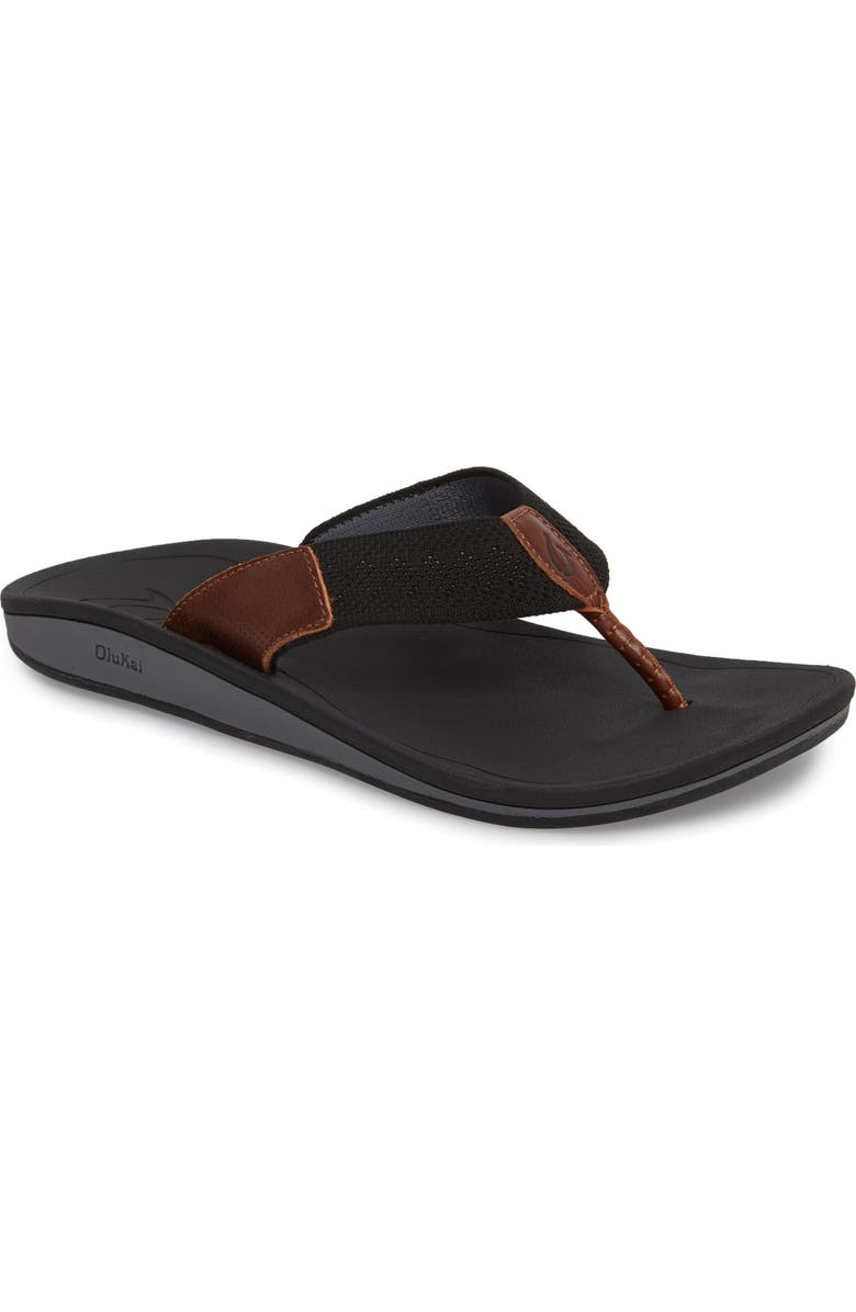 OluKai Nohona Ulana Flip Flop, Main, color,