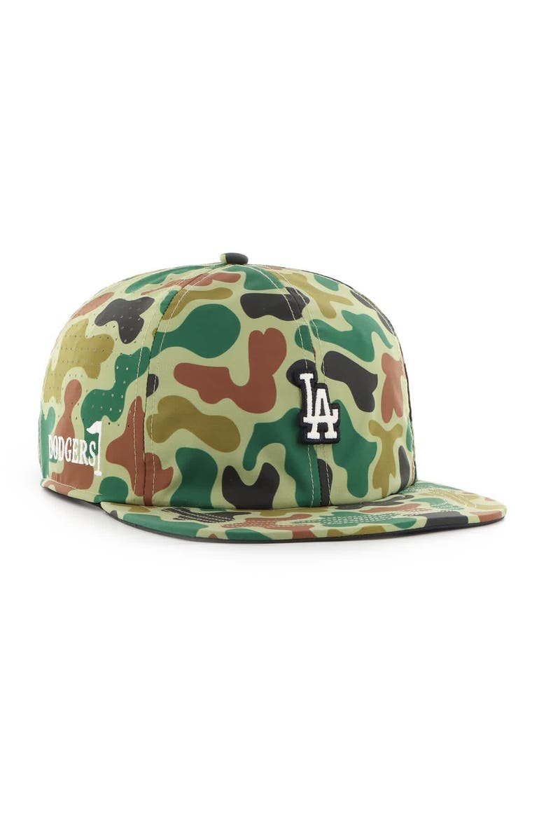 Men's '47 Camo Los Angeles Dodgers Elevated Greens Captain Adjustable Hat, Main, color, Camo