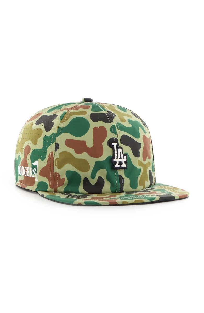 '47 Men's '47 Camo Los Angeles Dodgers Elevated Greens Captain Adjustable Hat, Main, color, Camo