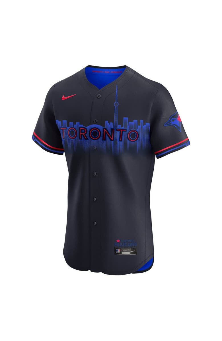 Nike Men's Nike Navy Toronto Blue Jays City Connect Elite Jersey, Alternate, color,