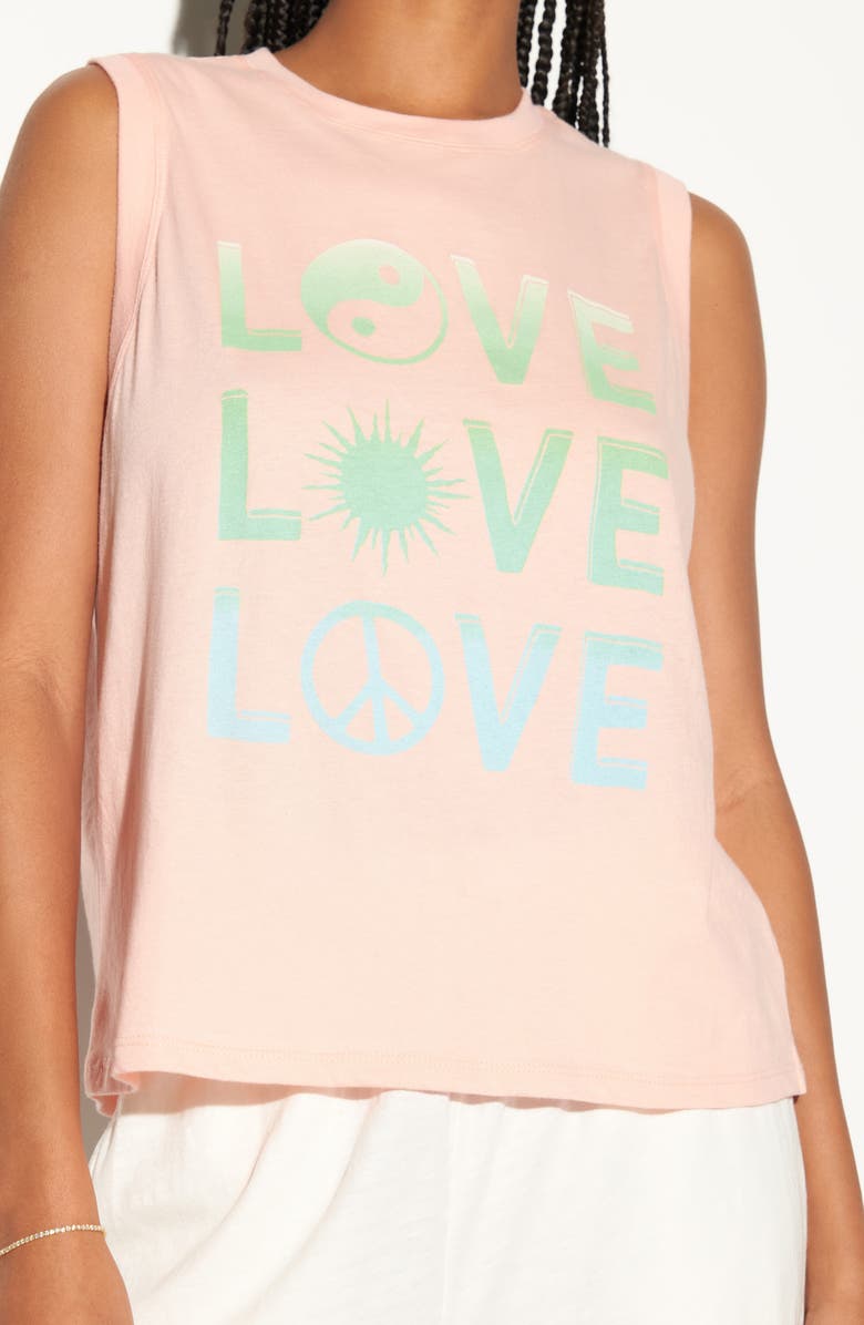 Spiritual Gangster Beloved Bowery Relaxed Fit Cotton Tank Top, Alternate, color, Shell Pink