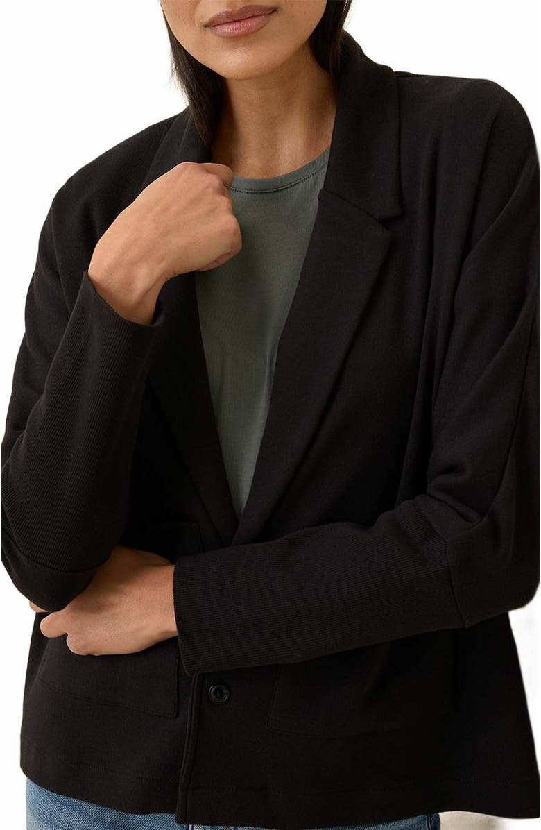 Pact Organic Cotton Airplane Relaxed Blazer, Alternate, color, 