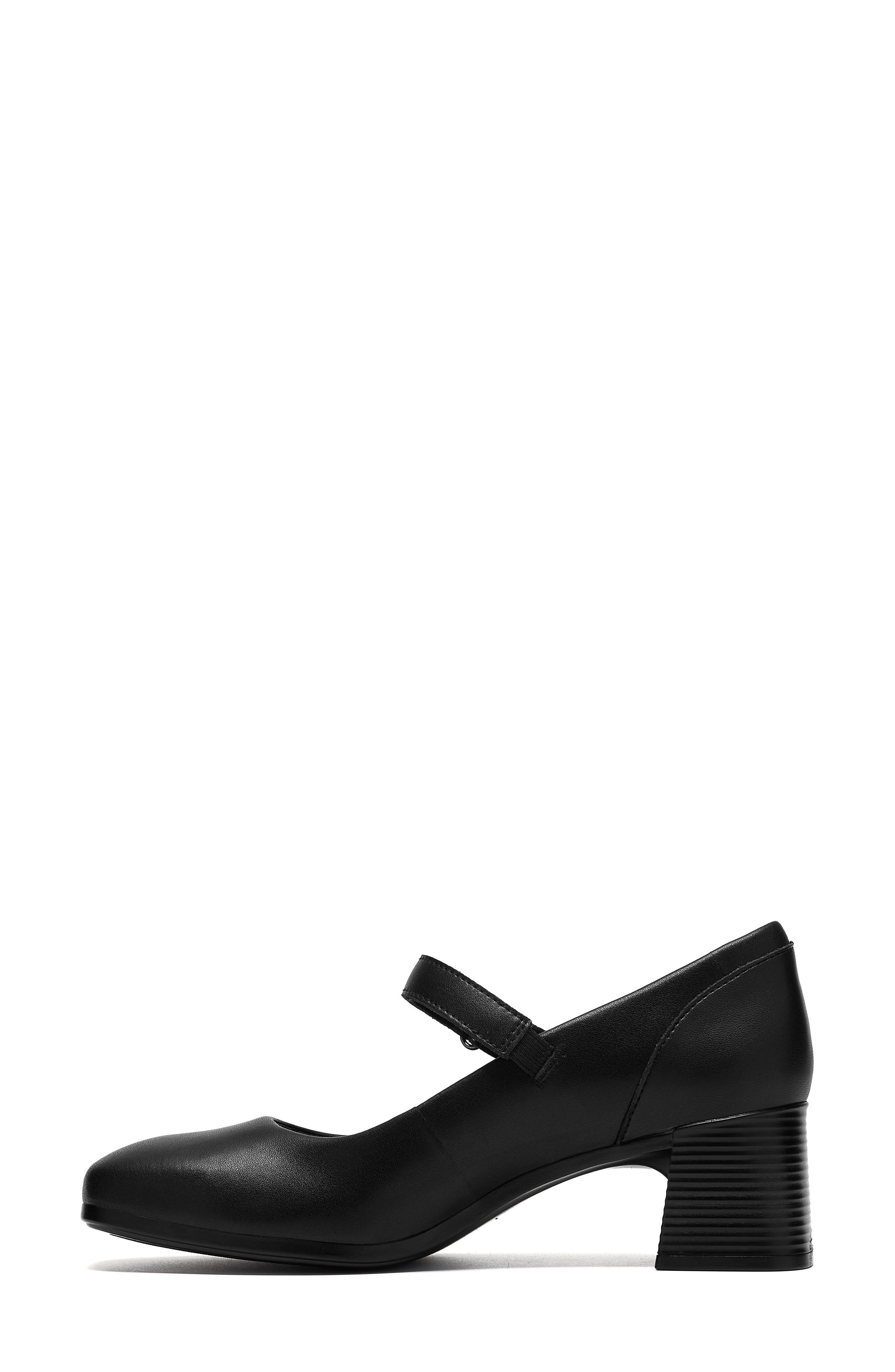 Marriann Jane Mary Jane Pump, Alternate, color, BLACK LEATHER