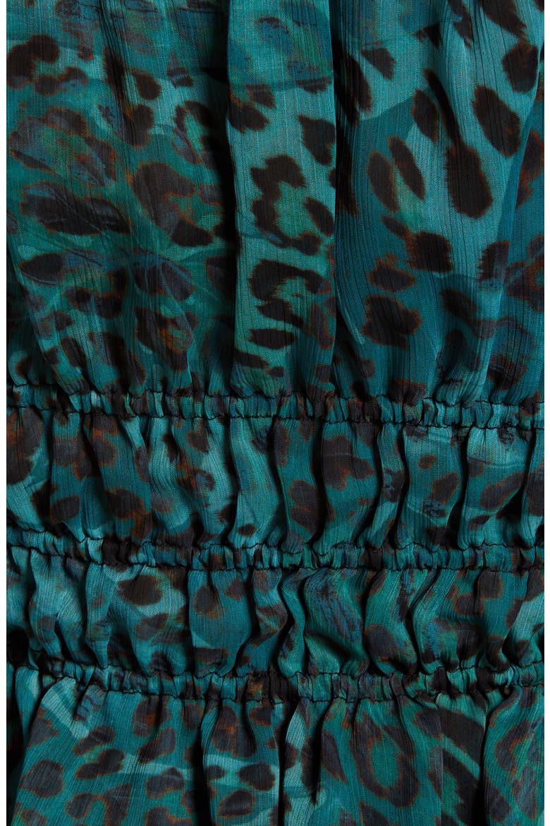 Off the Shoulder Top, Alternate, color, GHOST LEAF LEOPARD PRINT