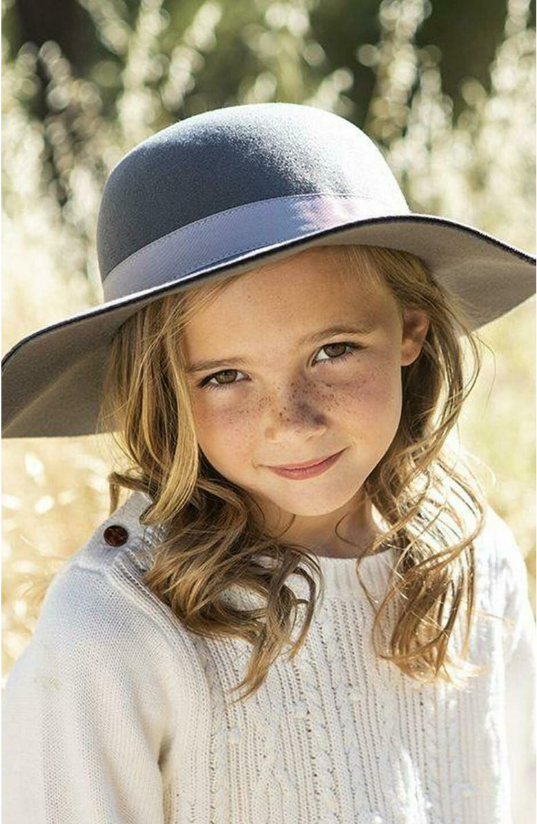 Hope & Henry Girls' Brimmed Felt Hat, Kids, Alternate, color, 