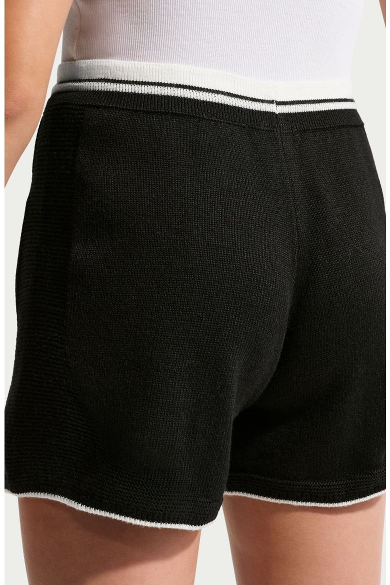 Kids' Track Shorts, Alternate, color, 010 BLACK/WHITE