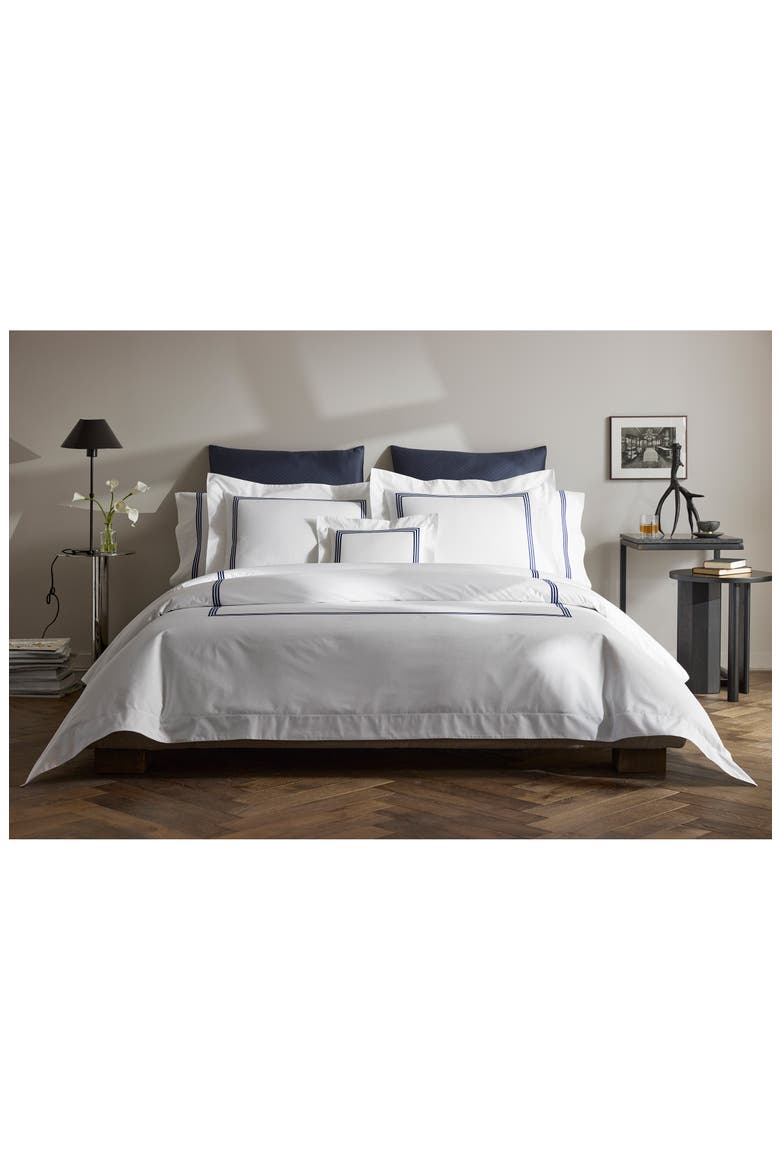 Bel Tempo Flat Sheet, Alternate, color, NAVY