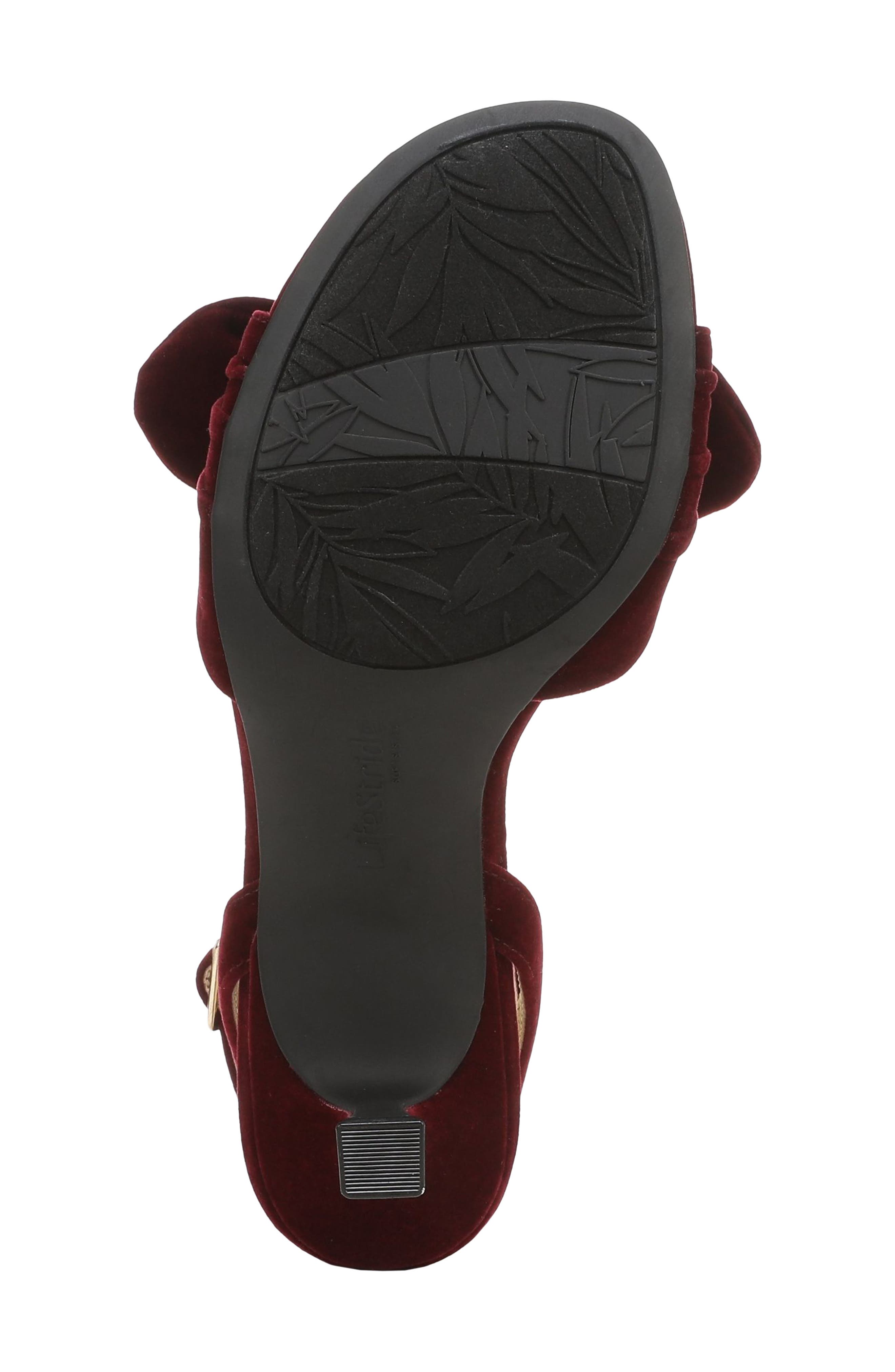 Nola Sandal, Alternate, color, BERRY RED