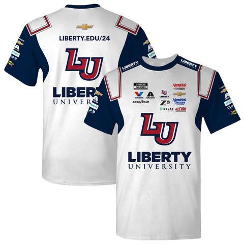 Men's Hendrick Motorsports Team Collection  White William Byron Liberty University Uniform T-Shirt