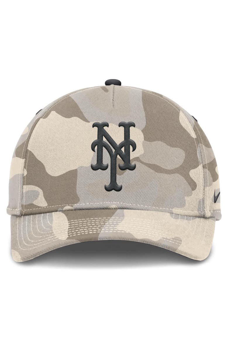 Nike Men's Nike Natural New York Mets Camo Pack Rise Adjustable Hat, Alternate, color, 