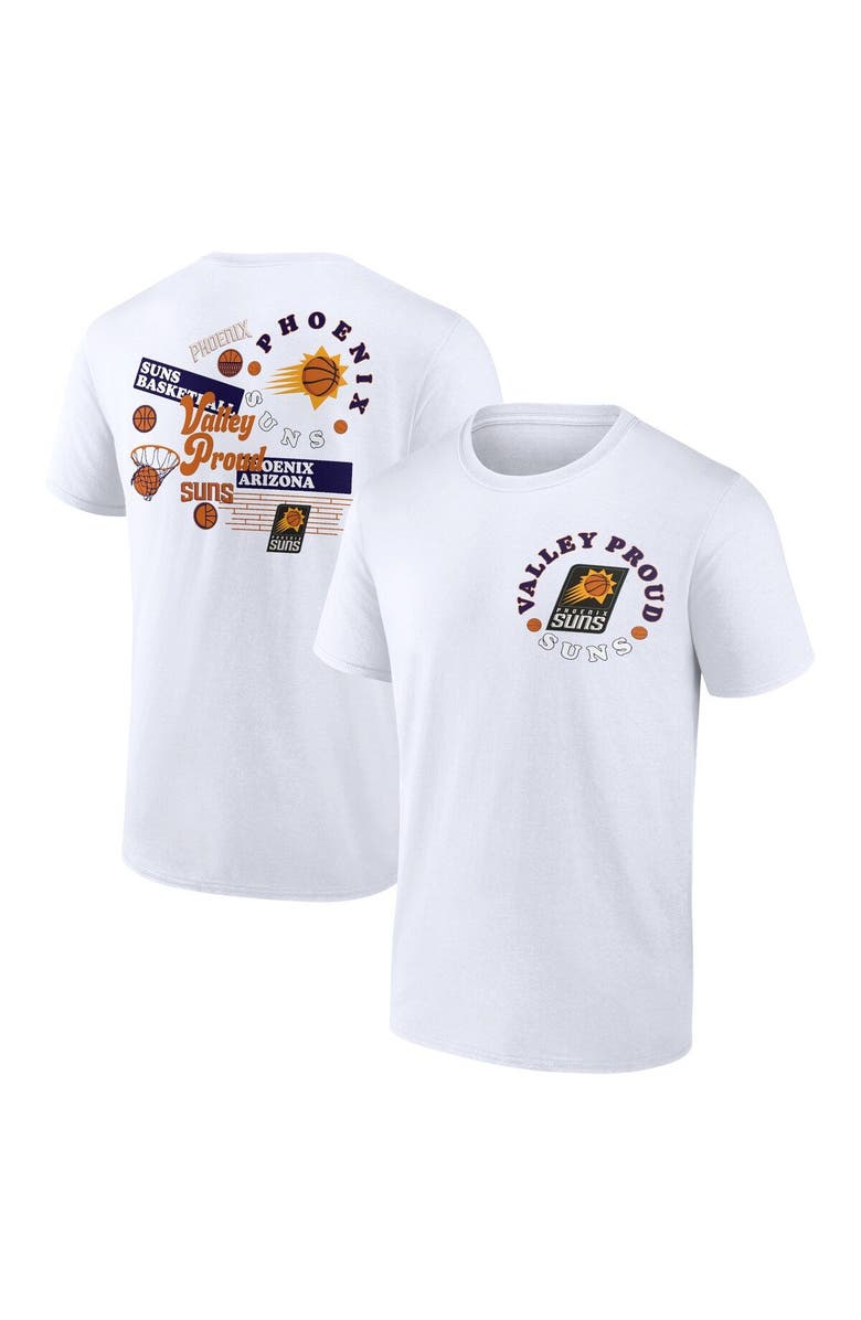 FANATICS Men's Fanatics Branded White Phoenix Suns Street Collective T-Shirt, Main, color, White