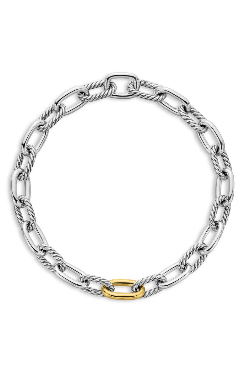 David Yurman DY Madison<sup>®</sup> Chain Necklace in Sterling Silver with 18K Yellow Gold, 13.5mm, Alternate, color, Silver/ Gold