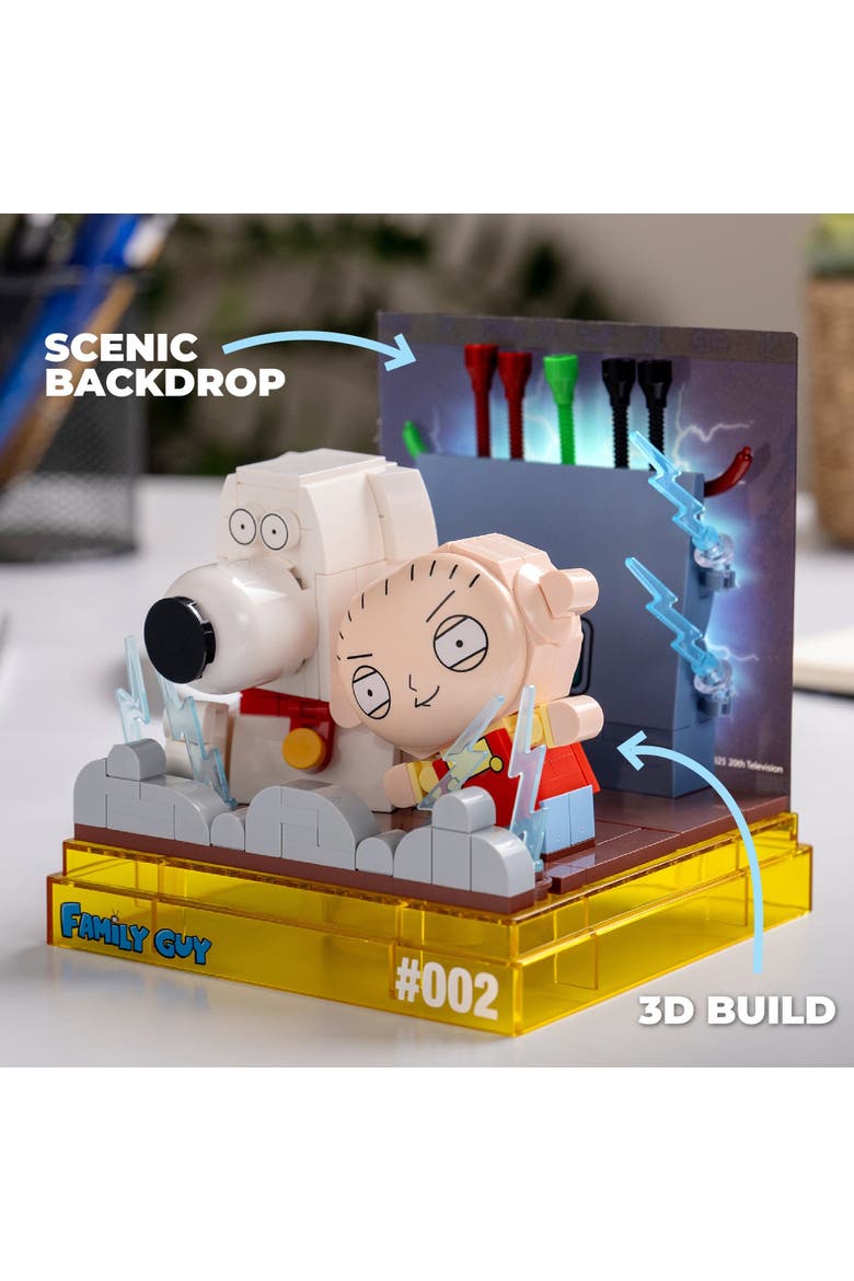 Family Guy Stewie and Brian BOX! #002 Building Set, Alternate, color, None