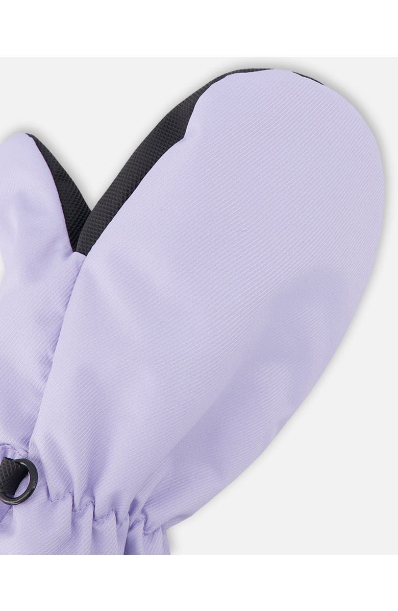 Deux par Deux Girl Mid-Season Mittens in Recycled Polyester, Alternate, color, Lavender
