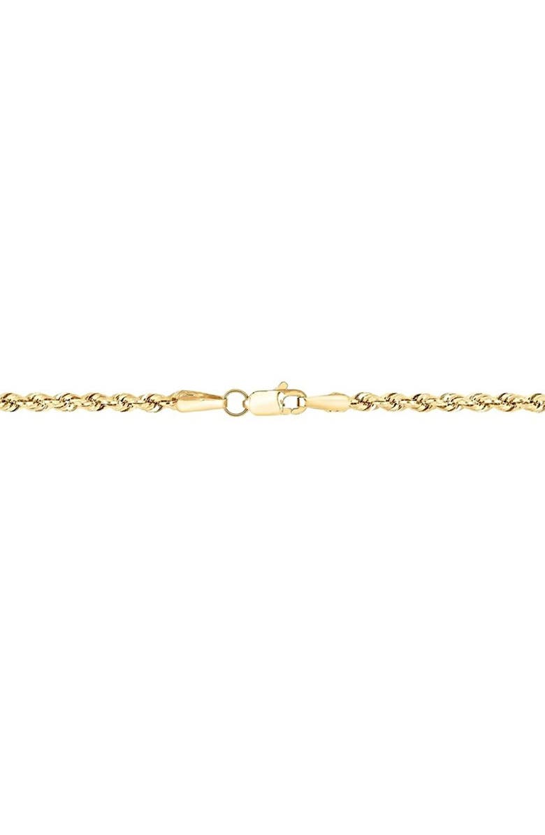 A&M Rope Chain Necklace, Alternate, color, Yellow Gold