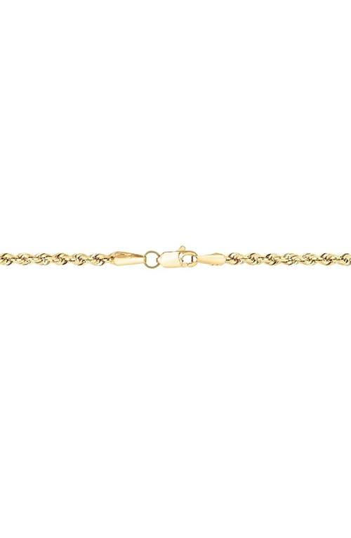 A & M A&m Rope Chain Necklace In Yellow Gold