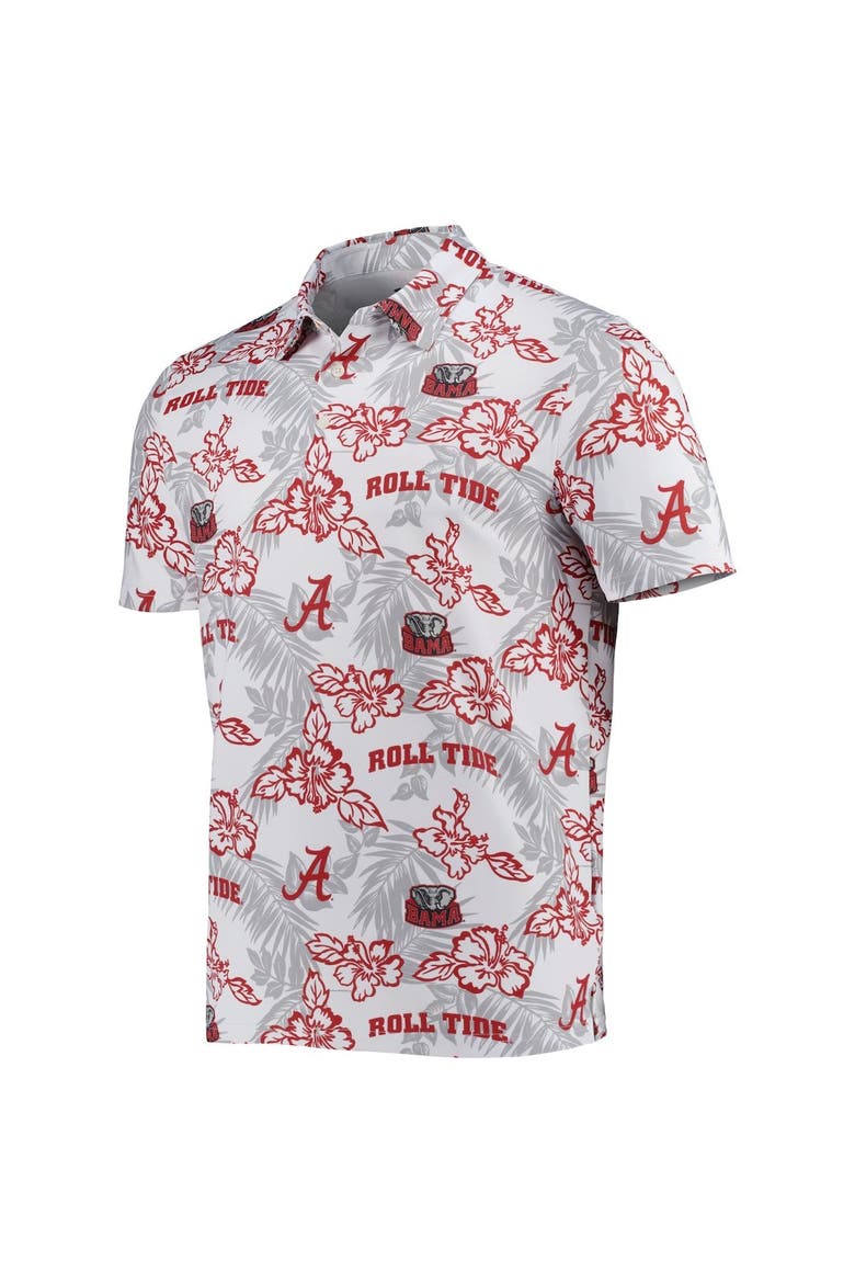 Men's Reyn Spooner White Alabama Crimson Tide Performance Polo, Alternate, color, White