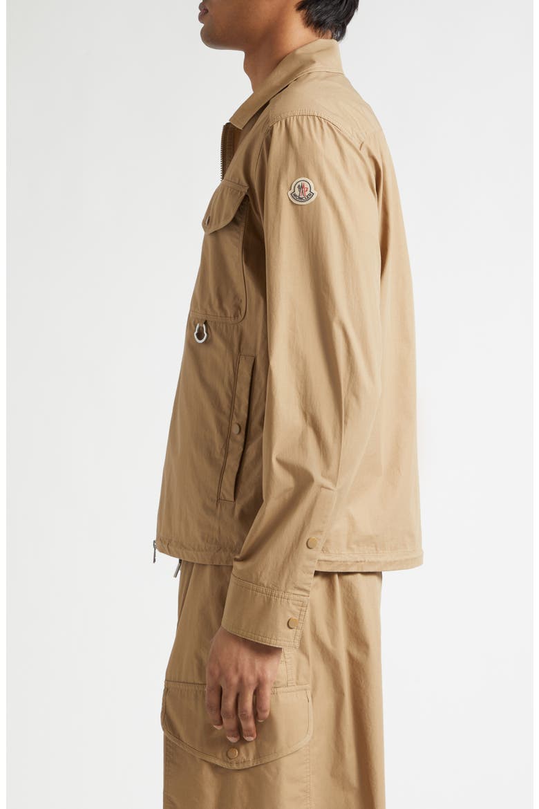 Cotton Poplin Shirt Jacket, Alternate, color, COCOA CREME