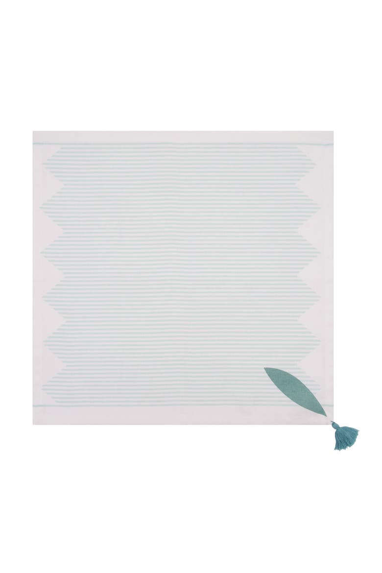 Tassel and Stripes Fish Napkins Set of 6, Alternate, color, Blue