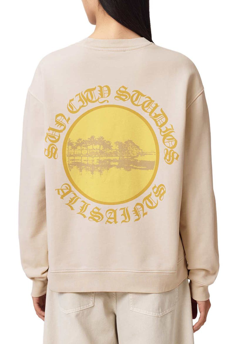Sun City Etta Graphic Sweatshirt, Alternate, color, BIRCH WHITE