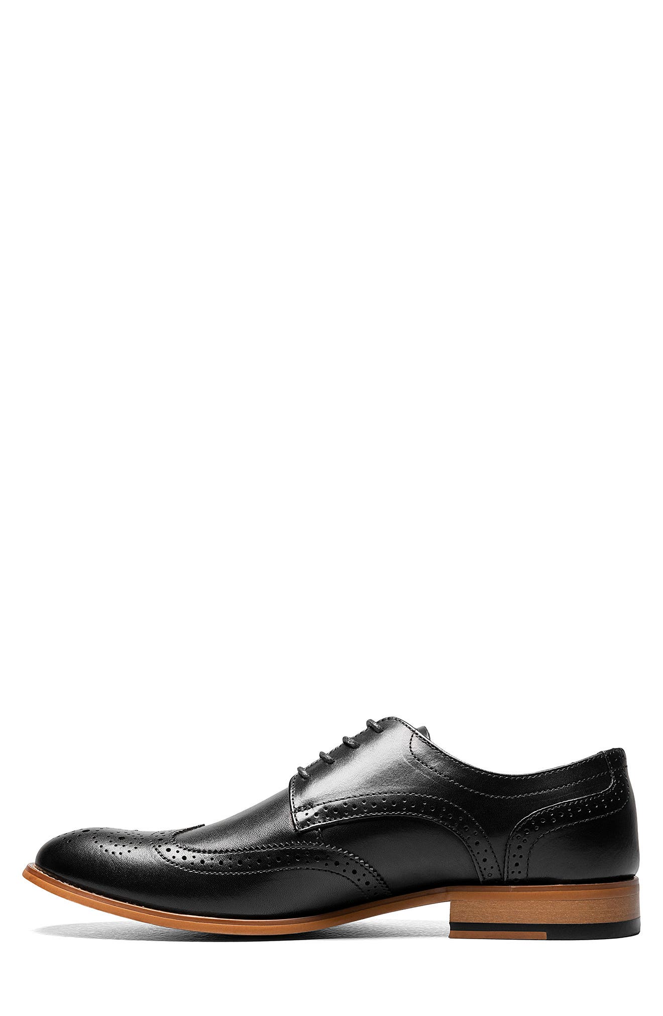 Stacy Adams David Leather Wingtip Derby, Alternate, color, 