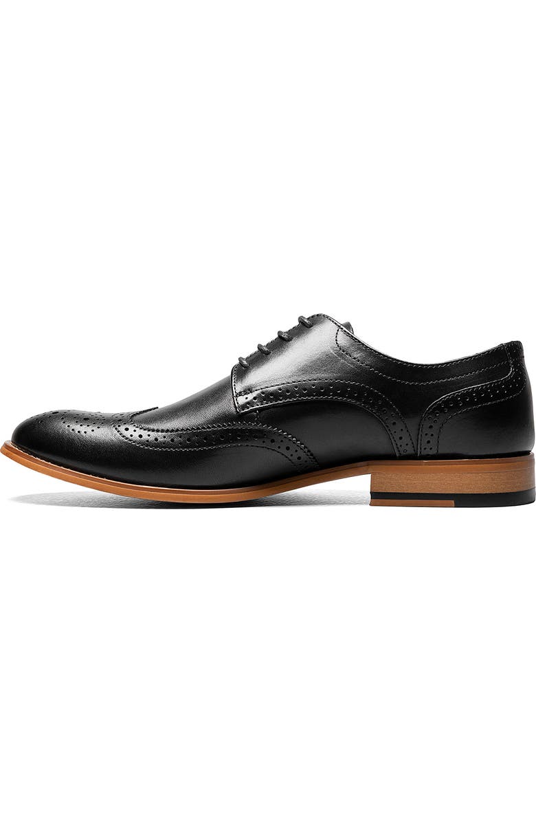 Stacy Adams David Leather Wingtip Derby, Alternate, color,
