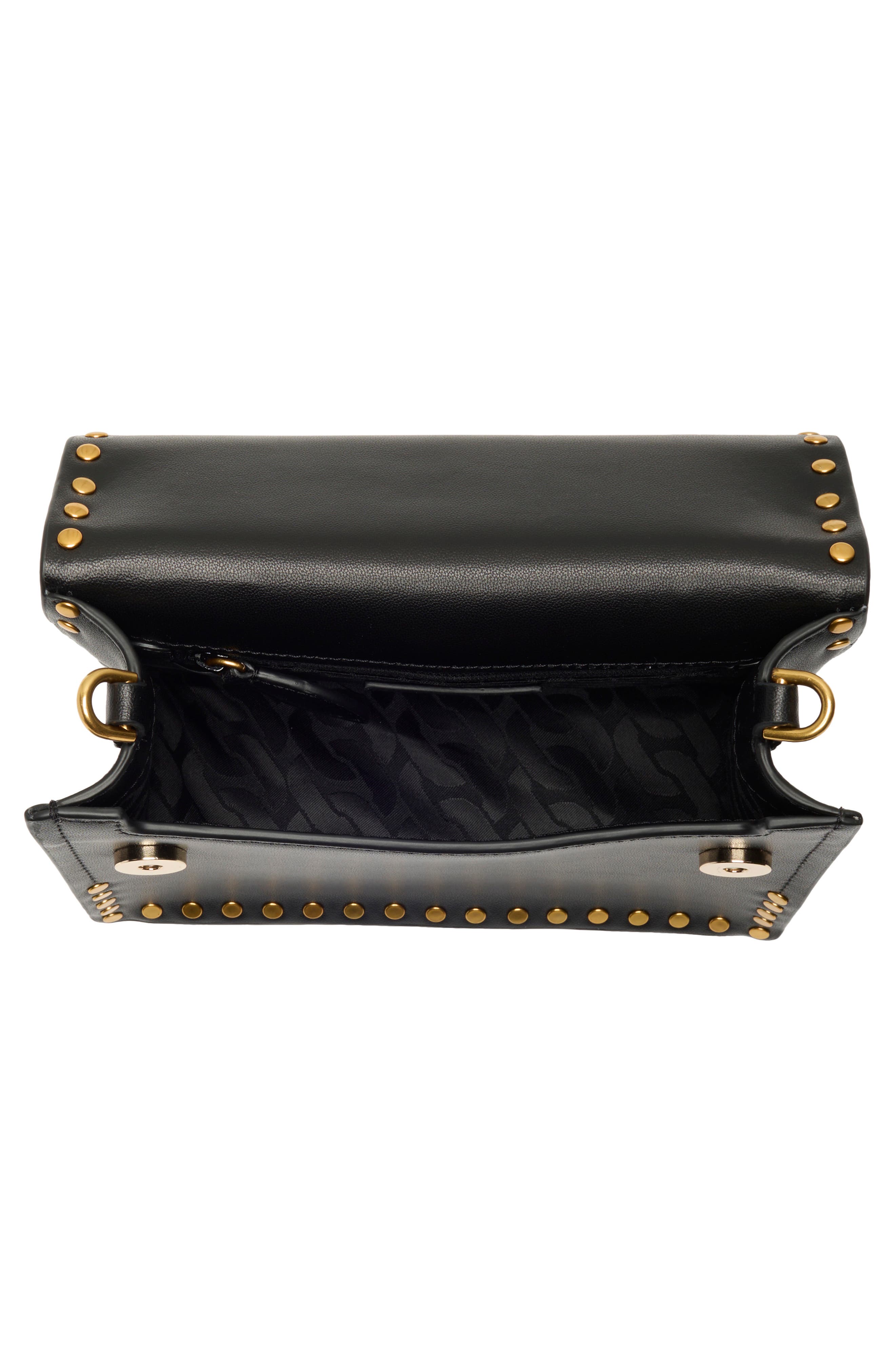 Rebecca Minkoff Nanine Studded Top Handle Bag, Alternate, color, 