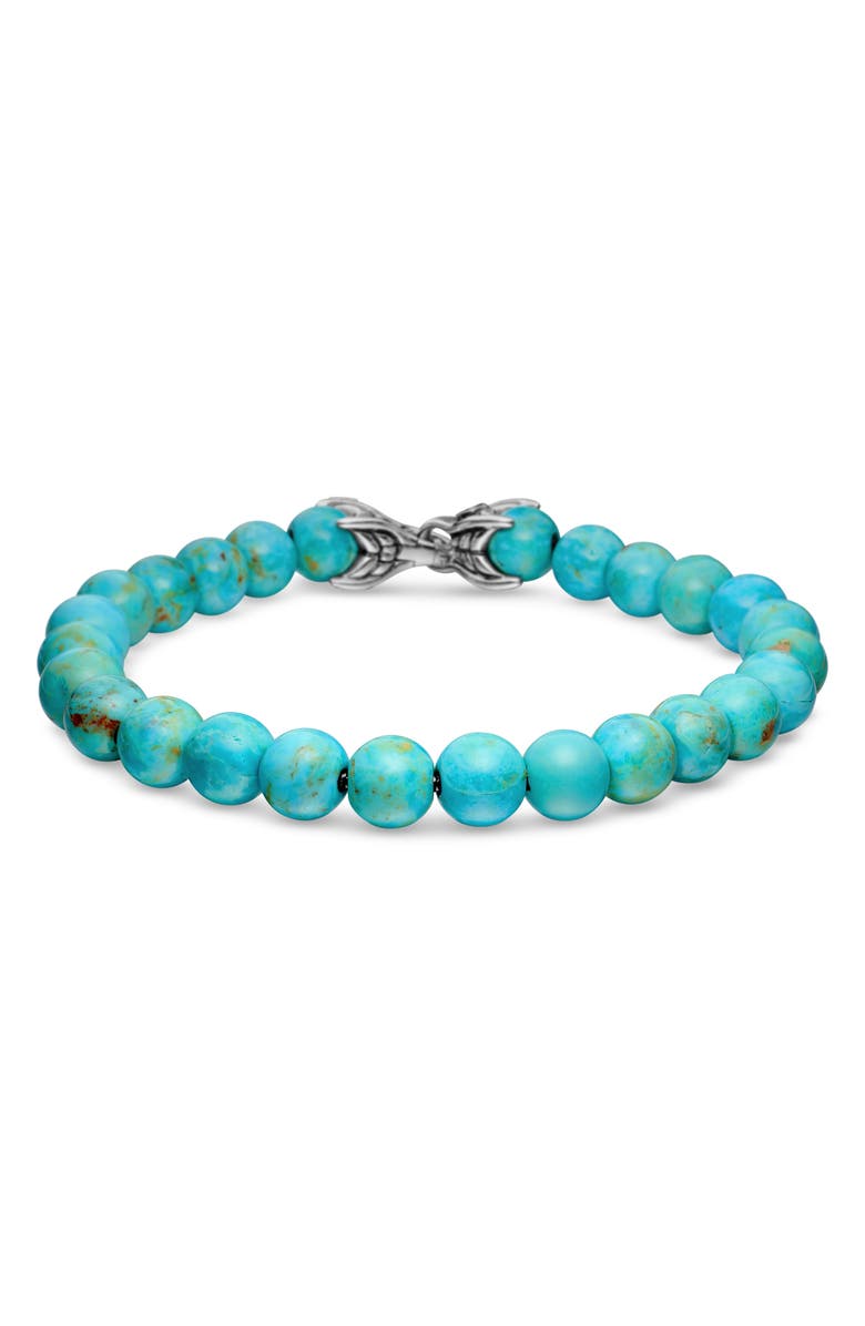 David Yurman Spiritual Beads Turquoise Bracelet, Main, color, Turquoise