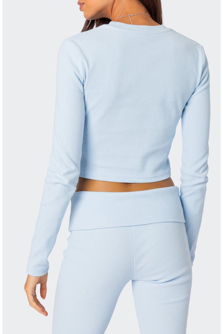 Coffee Break Rib Crop Top, Alternate, color, LIGHT-BLUE